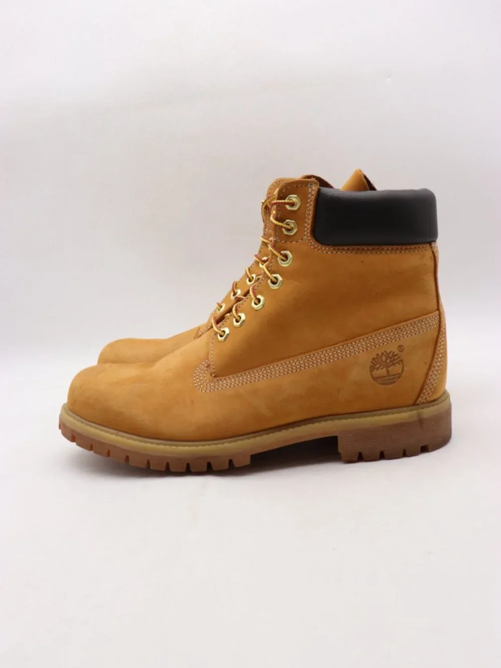 Timberland 6 Inch Wheat Waterproof Work Boots Men's Size 10 M Med Wheat Nubuck